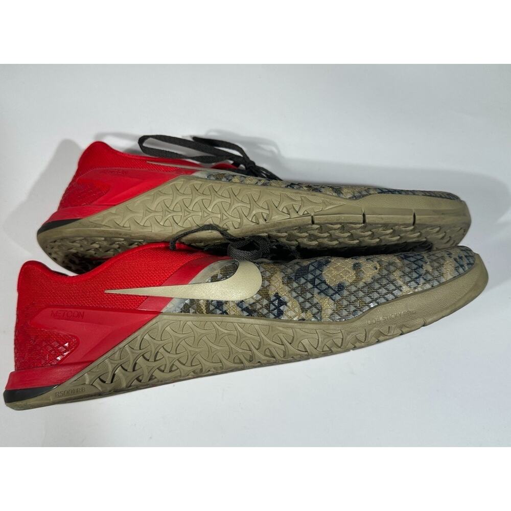 Nike Metcon Training Shoes Men’s Size 13 Camo Olive Red BV1636-301 Athletic Snea - Picture 3 of 7